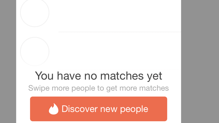 no tinder matches