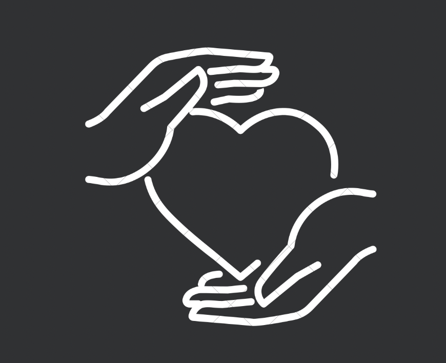 heart in hands icons